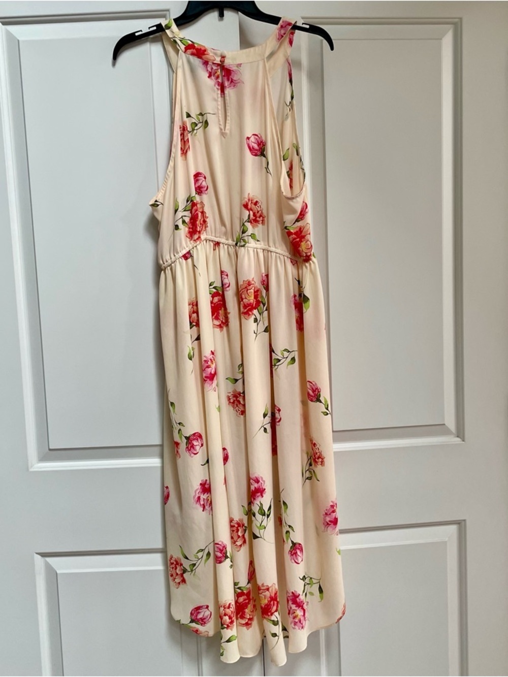 Torrid Ivory Floral Georgette High Low Tank Top Feminine Flowy Festival Pretty - Picture 10 of 15